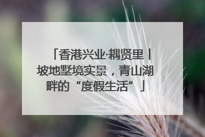 香港兴业·耦贤里丨坡地墅境实景，青山湖畔的“度假生活”
