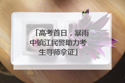 高考首日，暴雨中镇江民警助力考生寻师拿证