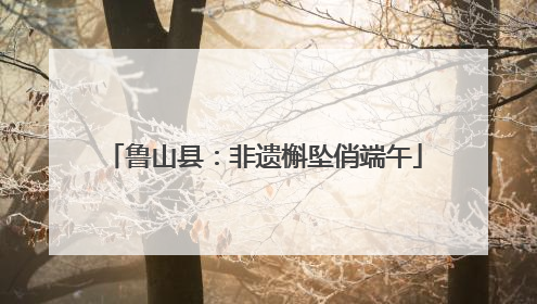鲁山县：非遗槲坠俏端午