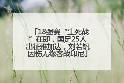 18强赛“生死战”在即，国足25人出征雅加达，刘若钒因伤无缘客战印尼