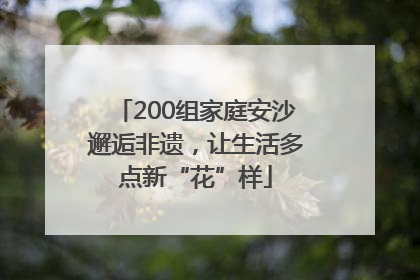 200组家庭安沙邂逅非遗，让生活多点新“花”样