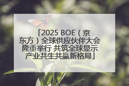 2025 BOE（京东方）全球供应伙伴大会隆重举行 共筑全球显示产业共生共赢新格局