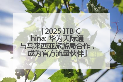 2025 ITB China: 华为天际通与马来西亚旅游局合作，成为官方流量伙伴