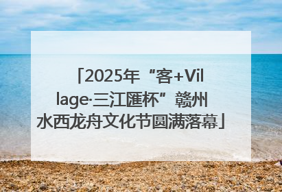 2025年“客+Village·三江匯杯”赣州水西龙舟文化节圆满落幕