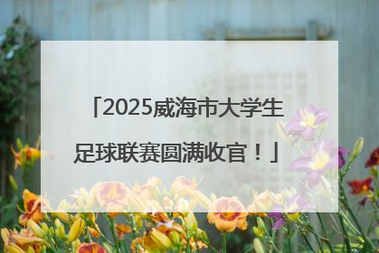 2025威海市大学生足球联赛圆满收官！