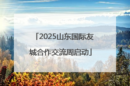 2025山东国际友城合作交流周启动