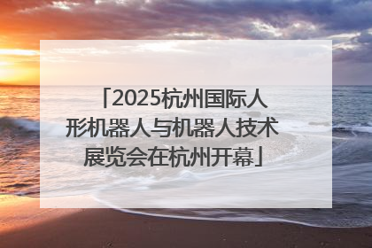 2025杭州国际人形机器人与机器人技术展览会在杭州开幕