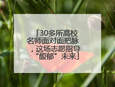30多所高校名师面对面把脉，这场志愿指导“馥郁”未来