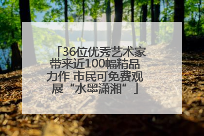 36位优秀艺术家带来近100幅精品力作 市民可免费观展“水墨潇湘”